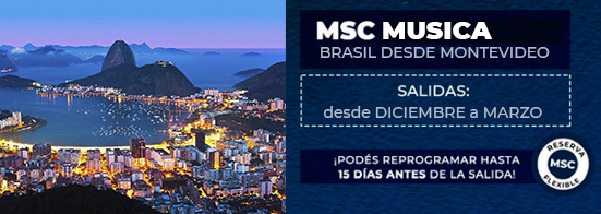 MSC - Brasil desde Montevideo